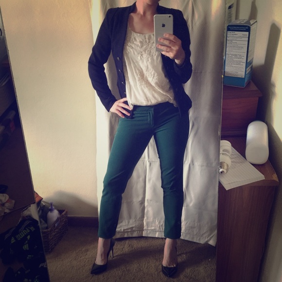 Forrest green stretchy slacks