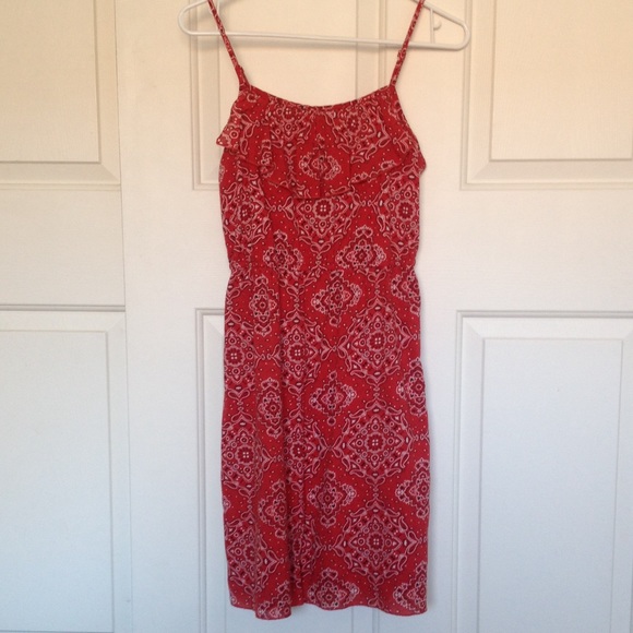 Red Spaghetti Strap Dress