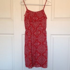 Red Spaghetti Strap Dress