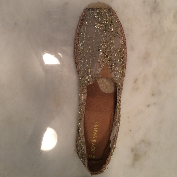 ROCKY POINT Espadrilles (Gold) by Joy&Mario. - Picture 3 of 4