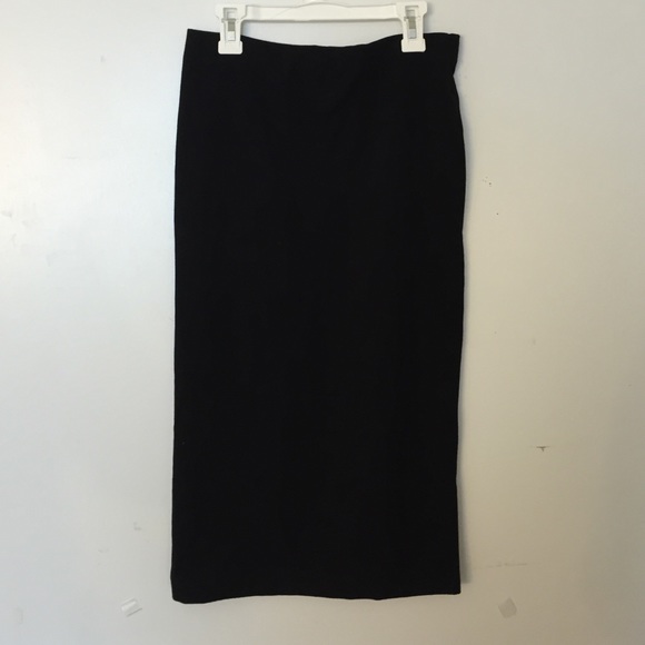 Long Black Pencil Skirt