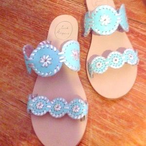 Blue and silver Jack Rogers