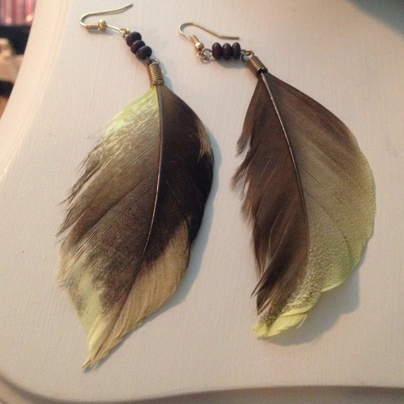 Feather earrings
