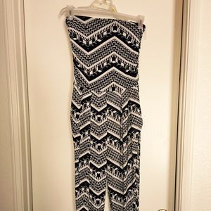 White and black Halter pants Jumper