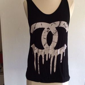 Fashion double C racerback top