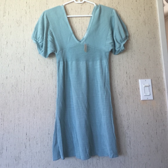 Cute Blue Sweater Dress/Top