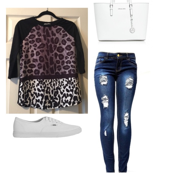 NWOT Zara Leopard Print Top