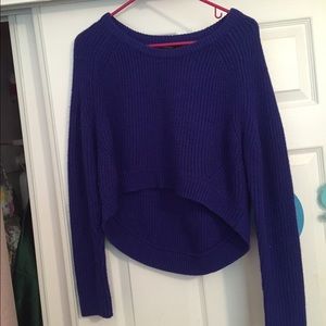 Royal blue crop top