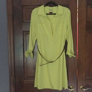 New- yellow shirt dress