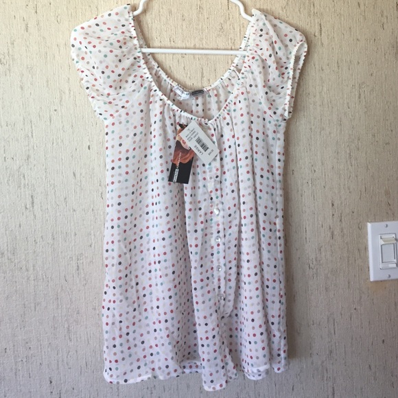 Cute Necessary Objects Polka Dot Top