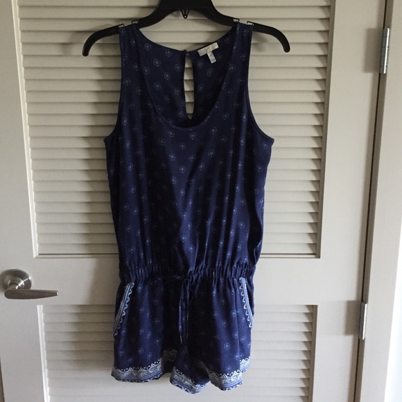 Joie Navy Paisley Romper - Picture 3 of 4