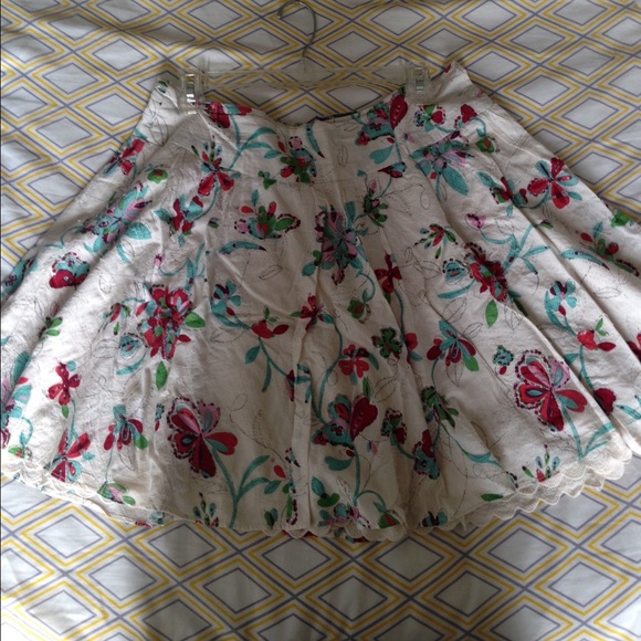 Floral Print Skirt