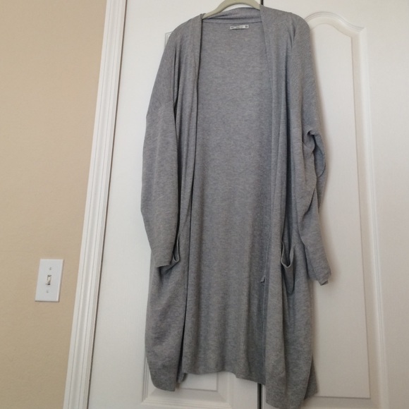 Oversized lightweight grey cardigan