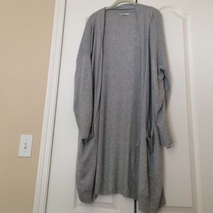 Oversized lightweight grey cardigan