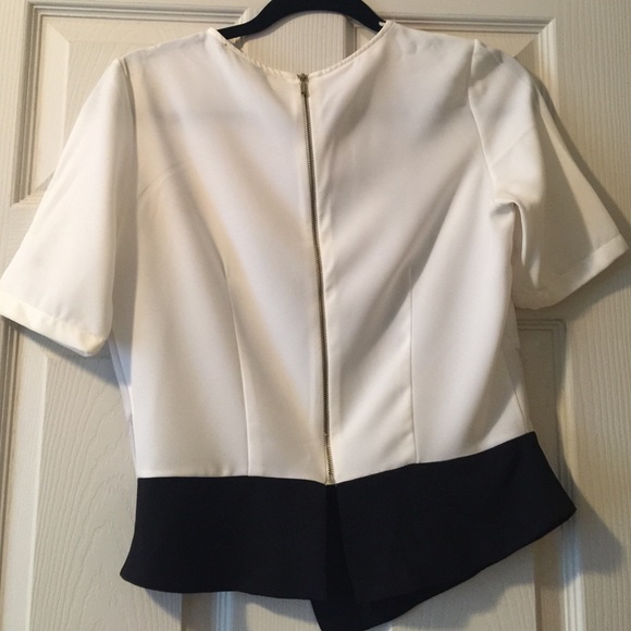 Zara Black and White Top - Picture 3 of 4