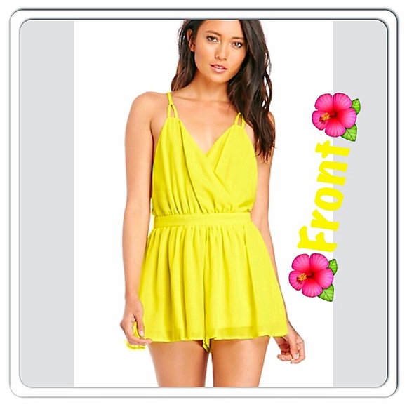 ๐HP 07/18๐๐ธVibrant Chiffon Romper๐ธ - Picture 2 of 3