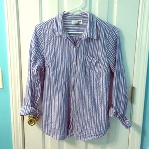 Classic Striped Button Up