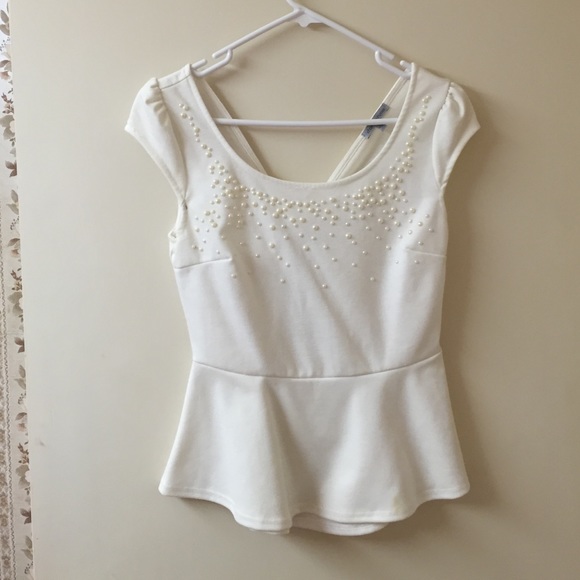 All white with pearls !