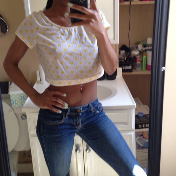 Polka dot crop top - Picture 1 of 3