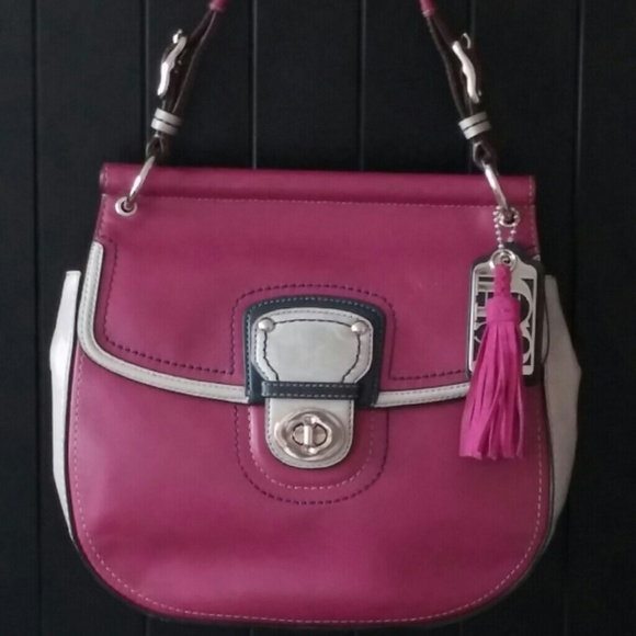 ✨🌟 SOLD 🌟✨COACH LEATHER COLORBLOCK WILLIS - Picture 1 of 4