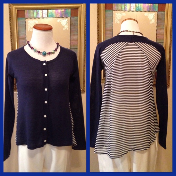 Hem & Thread Sweaters - Hem&Thread Sheer back cardigan