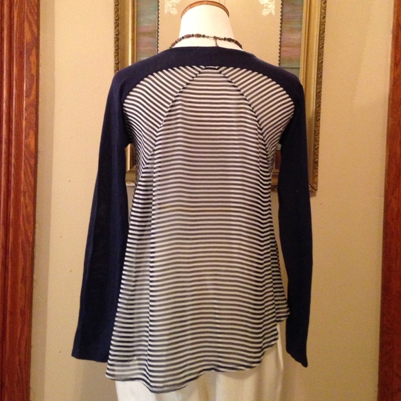 Hem&Thread Sheer back cardigan - Picture 2 of 4