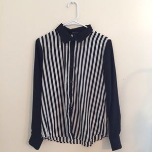 Forever 21 striped button-up