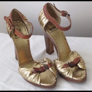 Gold Moschino Heels