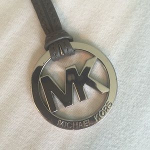Michael Kors logo key chain & leather tie