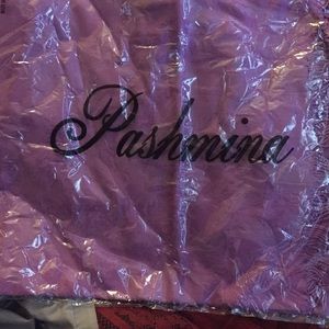 Purple Pashmina scarf.