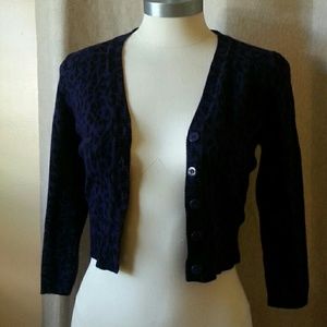 Purple Leopard Cardigan