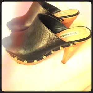 Steve Madden open toe clog/mules