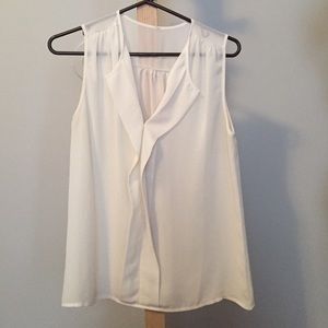 White/cream sheer top