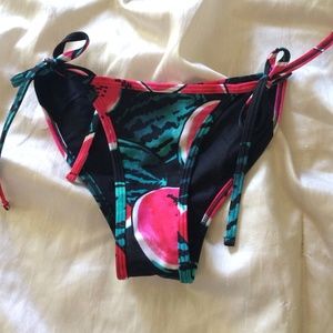 AA watermelon tie bikini bottoms