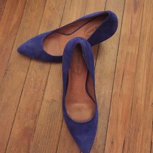 Deep Blue Corso Como Suede Pumps Size 8