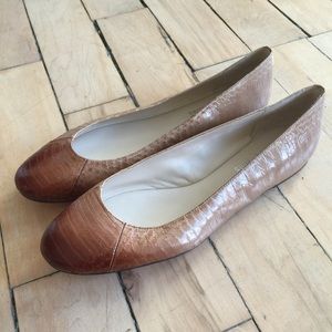 Kors Michael Kors Snakeskin Ballerina Flats sz10