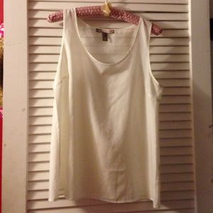 White chiffon tank