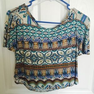Aztec Crop Top