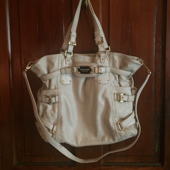 Cream Leather Michael Kors Tote