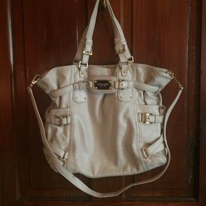 Cream Leather Michael Kors Tote