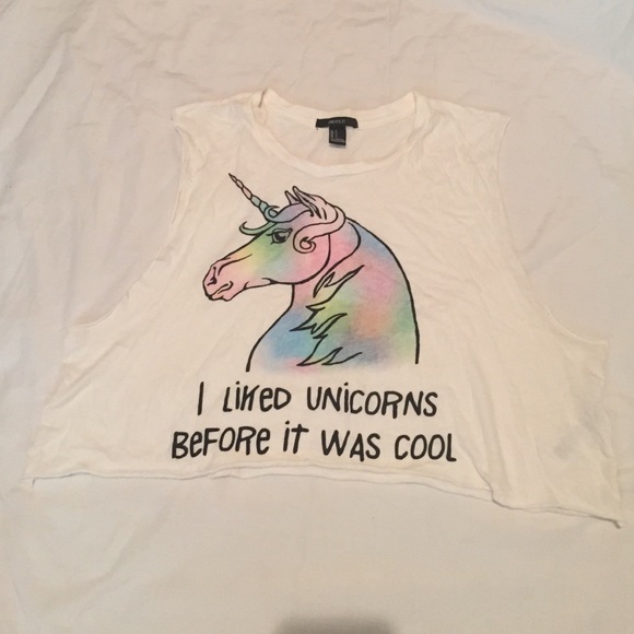 Unicorn crop top