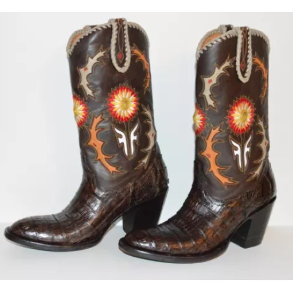 Frye Shoes - ✨ RARE Frye Exotic Alligator Cowboy Boots ✨