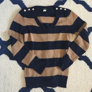 J crew rugby stripe sweater, size small