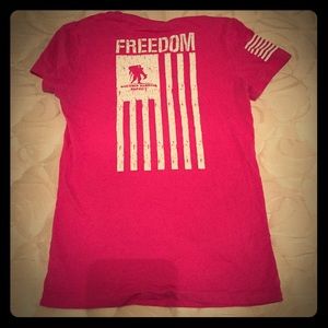 Pink wounded warrior shirt