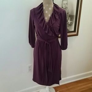 To The Max purple plum wrap dress