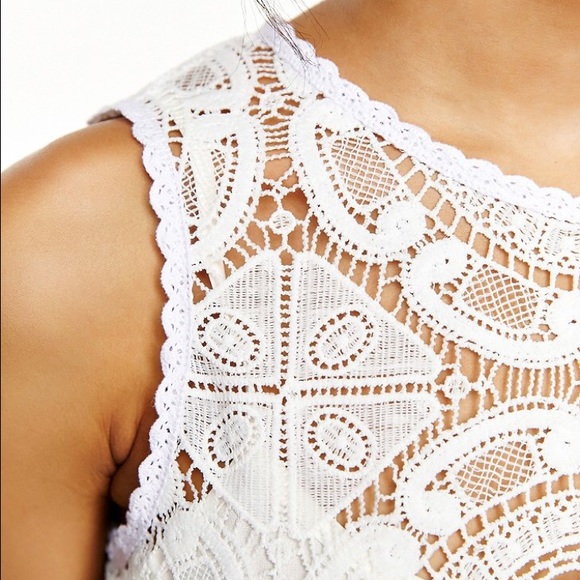 Urban Outfitters White Bodice Lace Dress - Picture 2 of 4