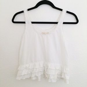 Hollister ruffled bottom top