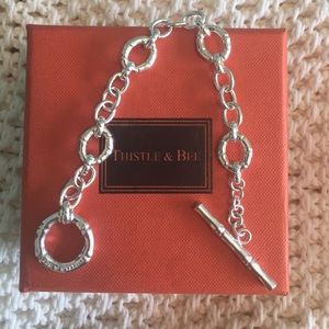Thistle & Bee silver bracelet