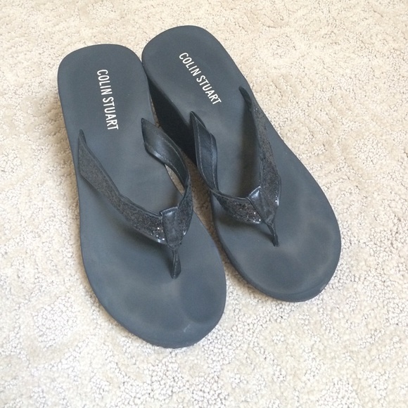 Colin Stuart Wedge Flips with Glitter Straps