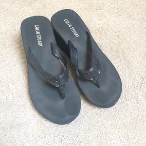 Colin Stuart Wedge Flips with Glitter Straps
